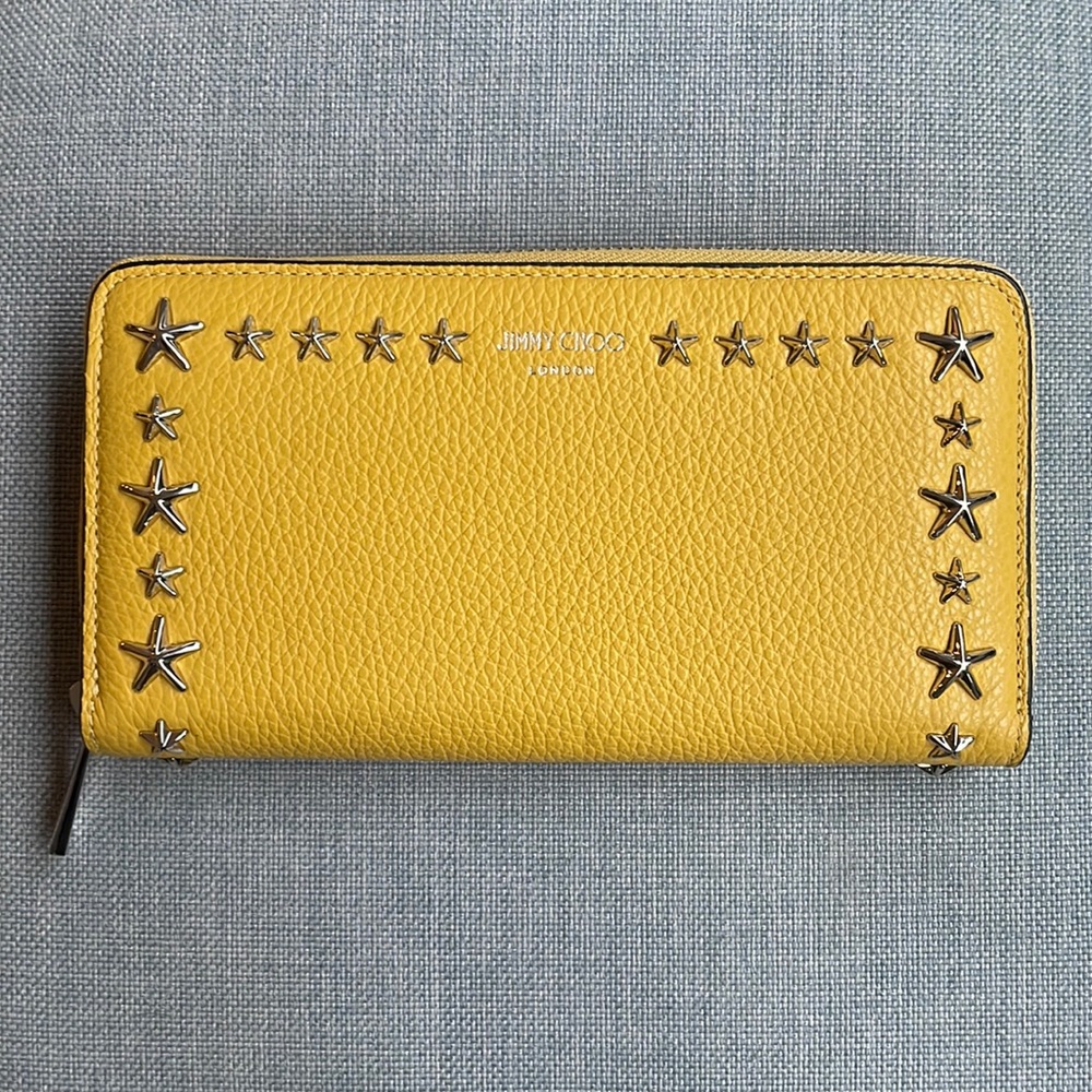 Jimmy Choo Pippa Leather Long Zip Around Wallet